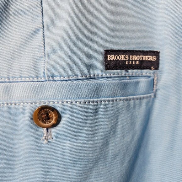 Brooks Brothers Mens Light Blue Chino Pants Size 40/32 Modern Fit Cotton Blend C - Picture 4 of 7